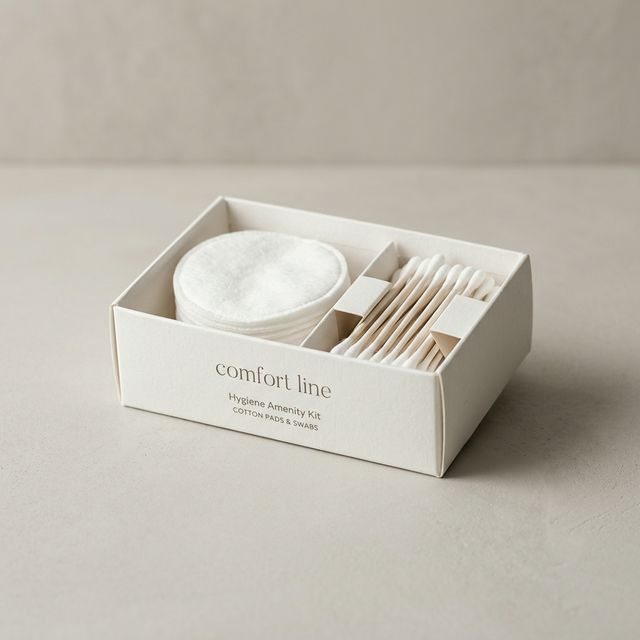 "COMFORT LINE" Гигиенический набор для гостиниц в пакете (ватные диски, палочки, пилочка)