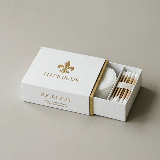 "Fleur de Lis" Гигиенический набор (ватн. палочки и диски) в картоне