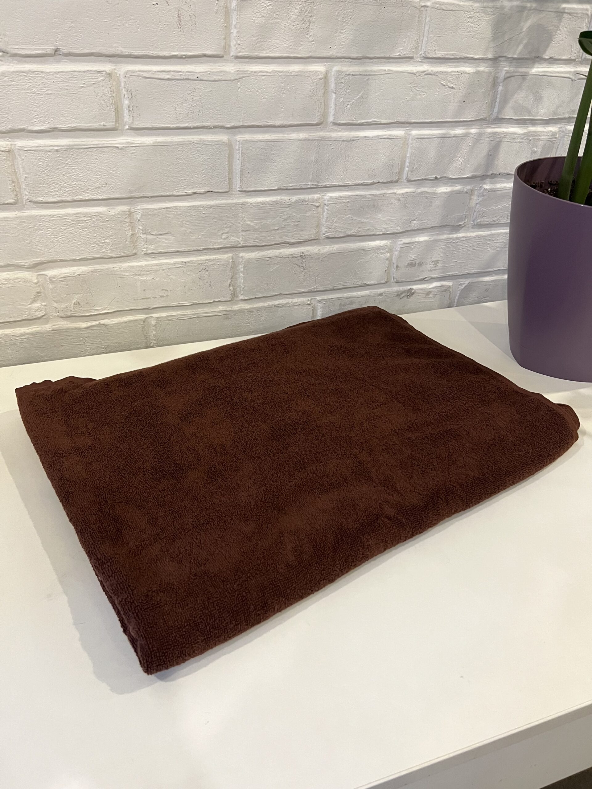 Махровые полотенца Коричневые