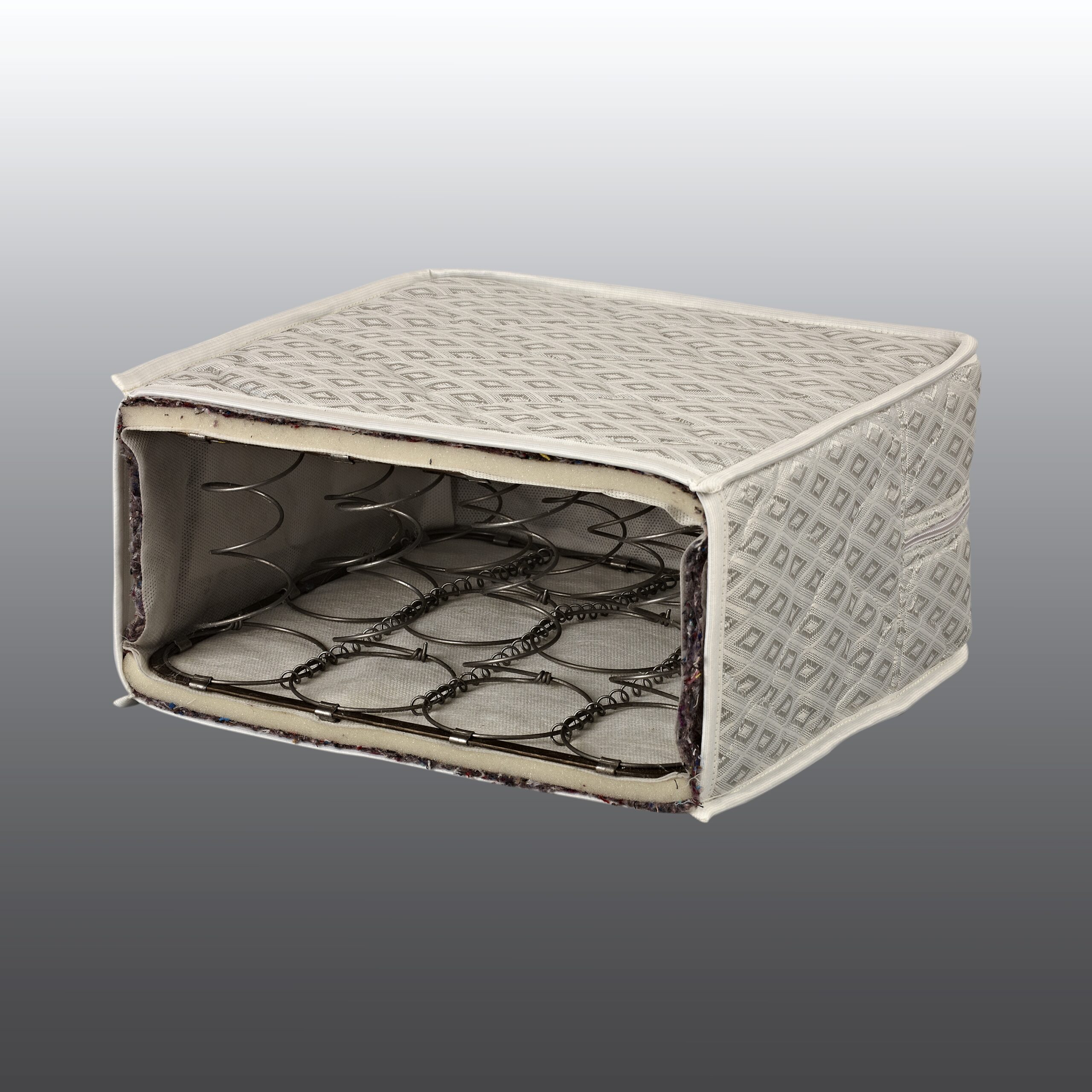 Матрас на пружинном блоке Боннель "Стандарт Плюс" чехол из жаккарда