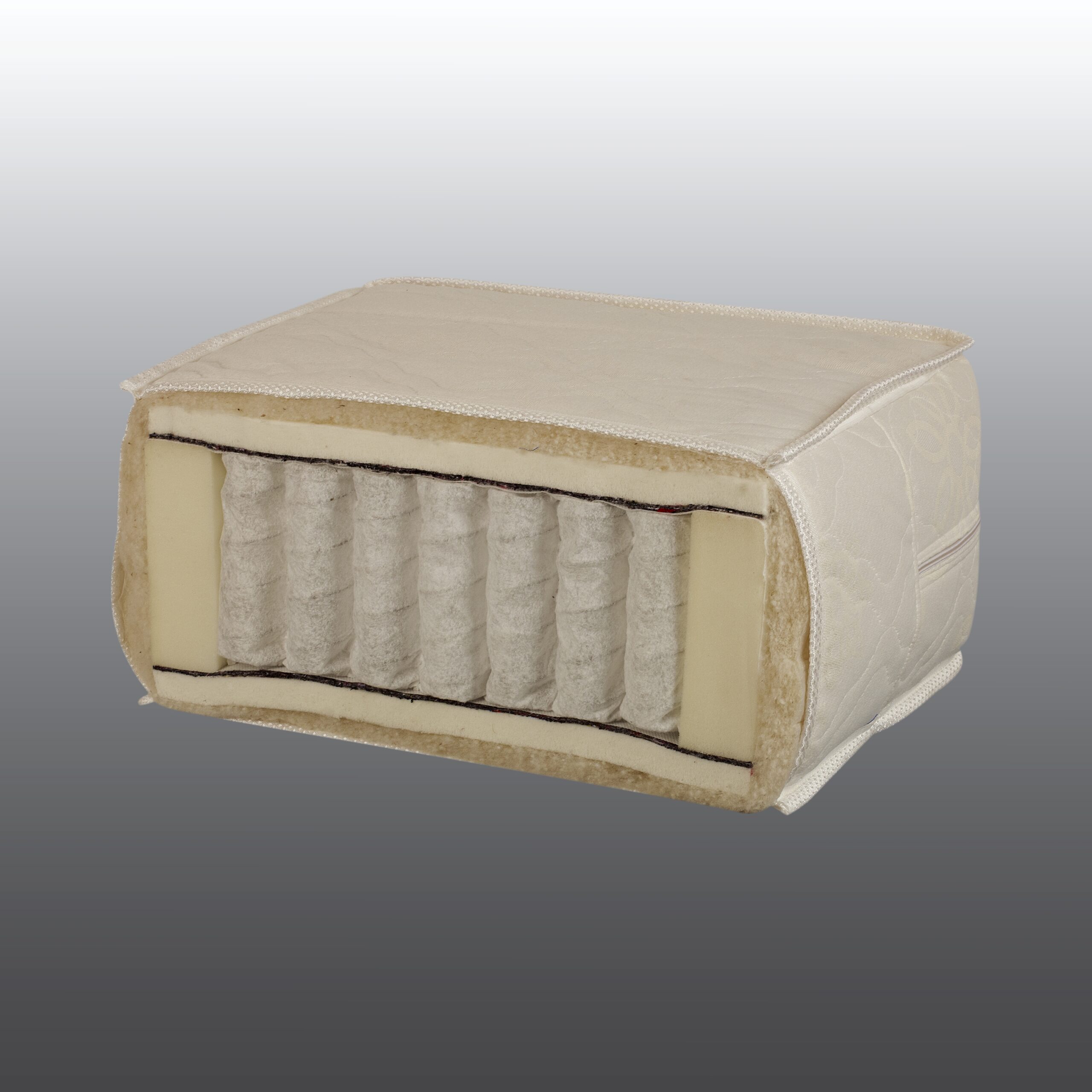 Матрас на блоке независимых пружин "Оптимум Латекс" чехол из жаккарда