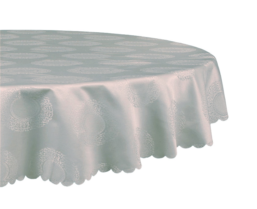 Скатерть круглая из ткани "SET" (50% х/б, 50% п/э)